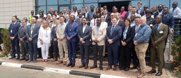 Rev Stephen W. Arthur (seventh from left) with other participants after the meeting