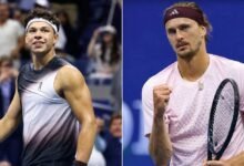 Ben Shelton (left) and Alexander Zverev