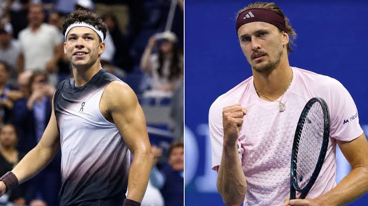 Ben Shelton (left) and Alexander Zverev