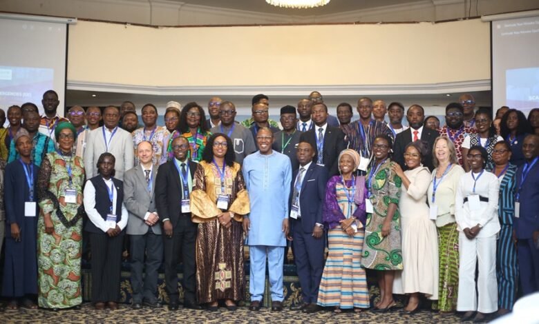 Dr Apaak (seventh from left) with Dr Casely Hayford (third from right) and other stakeholders at the programme