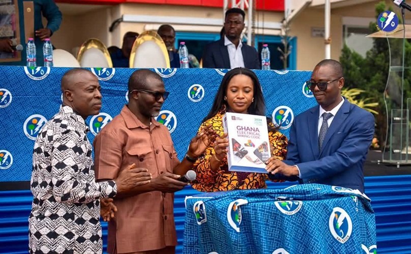 Ms Adwoa S. Bondzie (second from right), and other dignitaries launching the new code