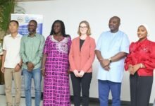 Prof Klutse ( third from left) with other dignitaries after the event