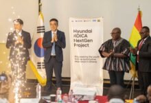 Mr Tei-Nobi (right) with other dignitaries at the launch of the project
