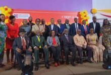 Early intervention key ------Dr Graham (seated third from left) together with other dignitaries at the launch