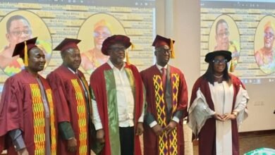 Dr Asiedu (middle) with other dignitaries at the event
