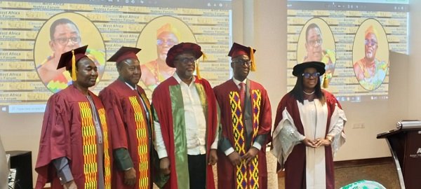 Dr Asiedu (middle) with other dignitaries at the event