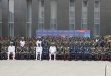 Lieutenant General Agyapong (seated middle) with other Army Generals during the Convention