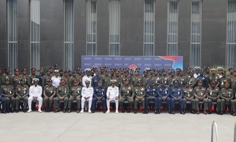 Lieutenant General Agyapong (seated middle) with other Army Generals during the Convention