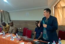 Mr Diego Dugue speaking at the programme