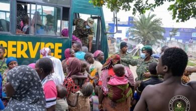 Some of the children rescued during the operation