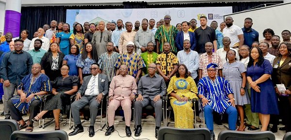 Professor Agyei (seated middle) with Alhaji Mogtari (seated third from right) and other stakeholders after the meeting