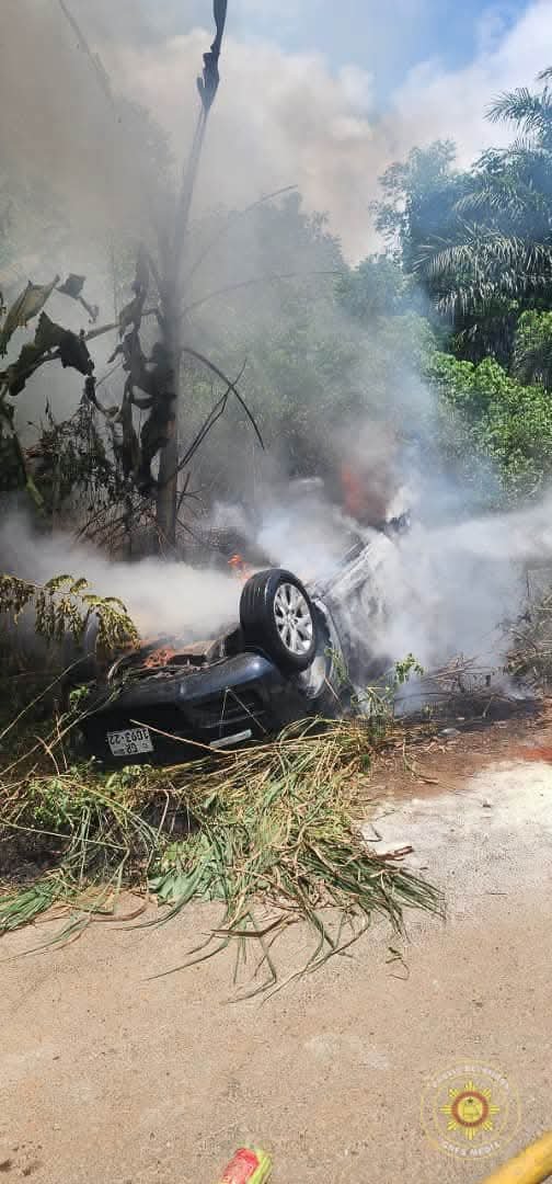GNFS responds to two fire incidents at Anyinam, Akyem Asafo