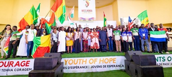 Vice President Professor Opoku-Agyemang (tenth from right) and other participants during the programme