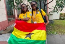 Dr Diana Amoni Ntewusu (right) with Ms Winifred Abrokwah