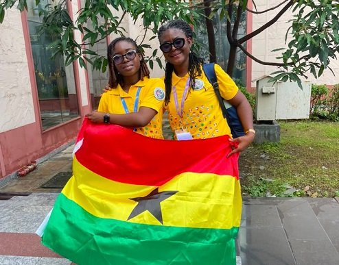 Dr Diana Amoni Ntewusu (right) with Ms Winifred Abrokwah