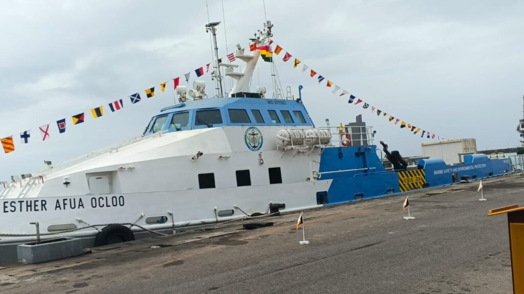 MV Esther Ocloo at the Western Naval Command
