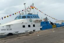 MV Esther Ocloo at the Western Naval Command