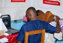 A beneficiary undergoing an ultrasound scan