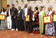Rev. Dr Pam Fomunung (fourth from right) with other dignitaries at the event