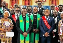 Some ministers and other members of the fellowship after the ceremony