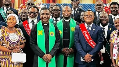 Some ministers and other members of the fellowship after the ceremony