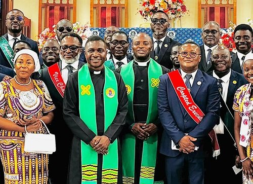Some ministers and other members of the fellowship after the ceremony