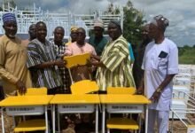 Dignitaries duing the presentation