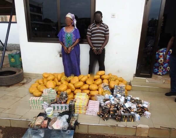 The suspects and exhibit