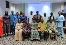 Ms Jantuah (seated middle) with other dignitaries at the programme