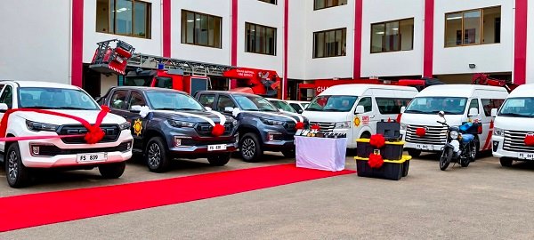 Some of the commissioned vehicles
