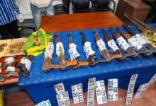 Some exhibits retrieved from the suspects