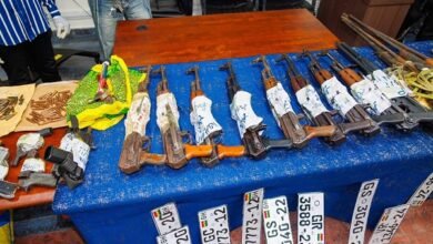 Some exhibits retrieved from the suspects