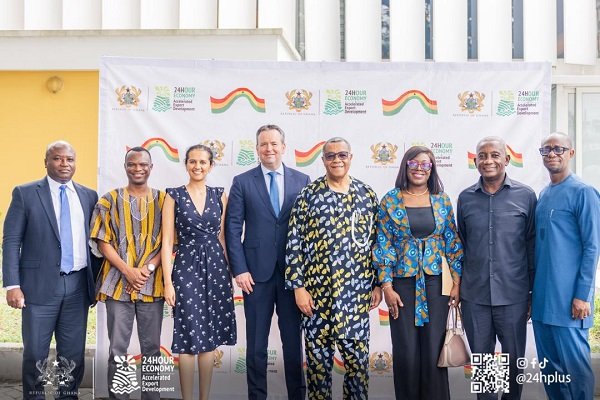 -Mr Tanoh (fourth from right) with other dignitaries after the programme