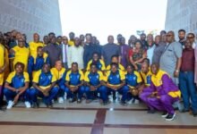 President Mahama and the three clubs after the visit