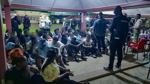 Police arrest 64 suspects, recover firearms in Achimota operation