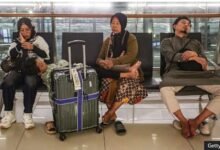 Some stranded passengers after flights to and from Singapore as well as Doha, Sydney, and Kuala Lumpur were disrupted