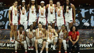 Team USA pose with their trophy