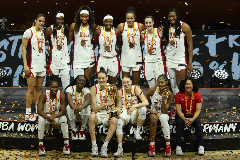 Team USA pose with their trophy