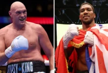 Tyson Fury (left) and Anthony Joshua