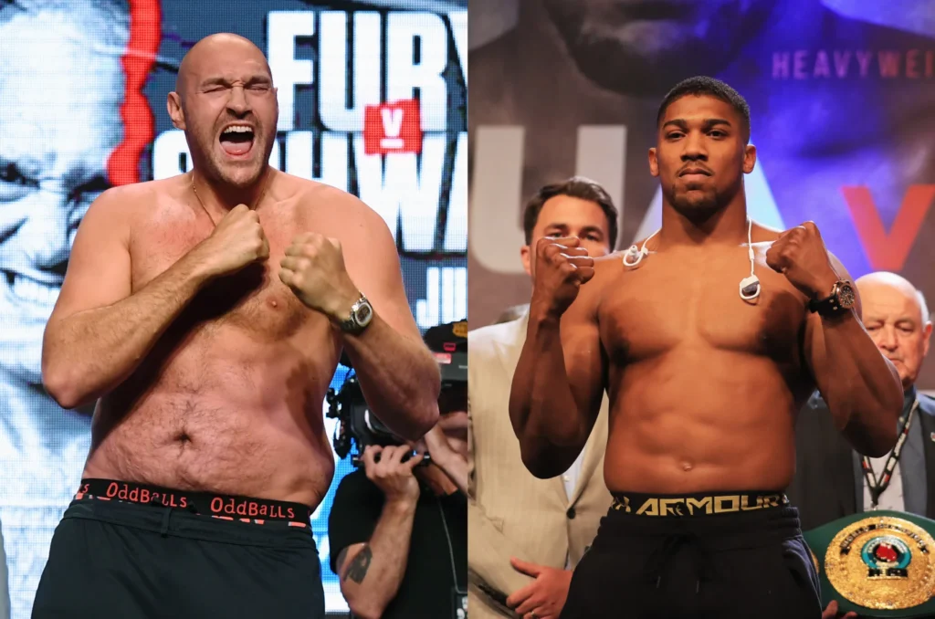 Tyson ⁠⁠⁠⁠Fury with Anthony Joshua