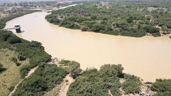 Aerial view of Nawuni intake