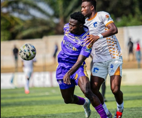 A scene from Saturday's game at the Nii Kraku Park in Tema