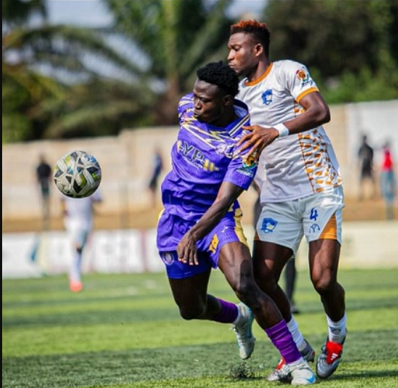 A scene from Saturday's game at the Nii Kraku Park in Tema