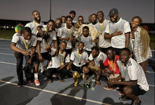 The 2003 Year Group celebrating with the trophy