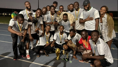 The 2003 Year Group celebrating with the trophy