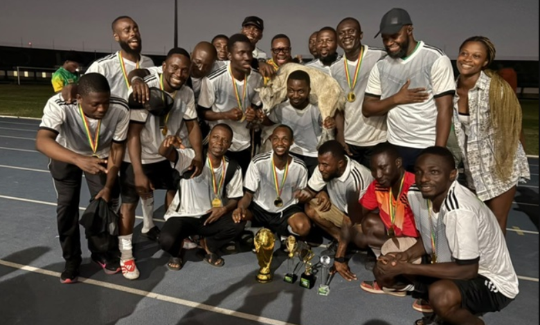 The 2003 Year Group celebrating with the trophy