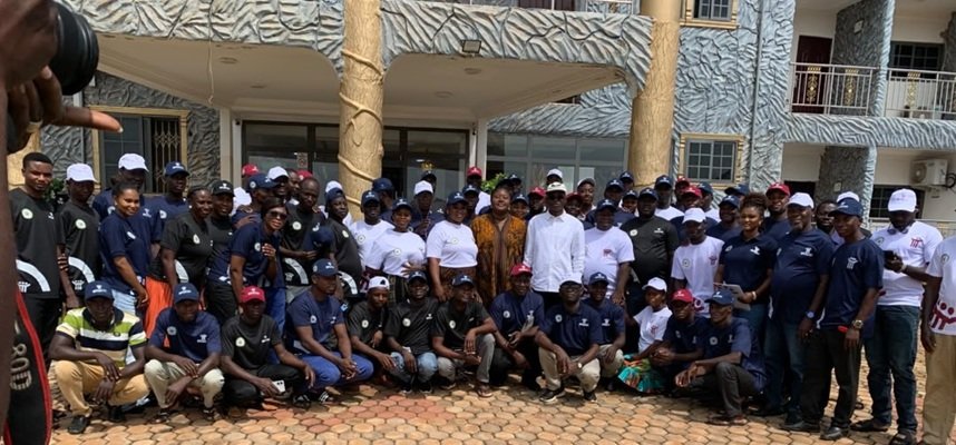 Participants after the training