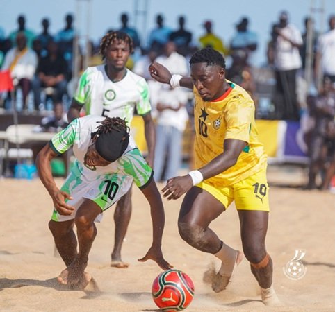 A Ghanaian star takes on two markers of the Nigerians