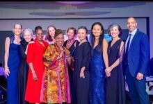 Some members of the Association after the Charity Gala