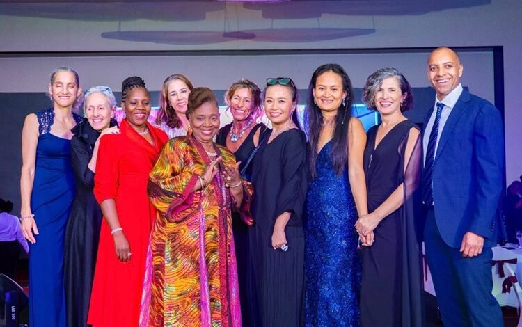 Some members of the Association after the Charity Gala